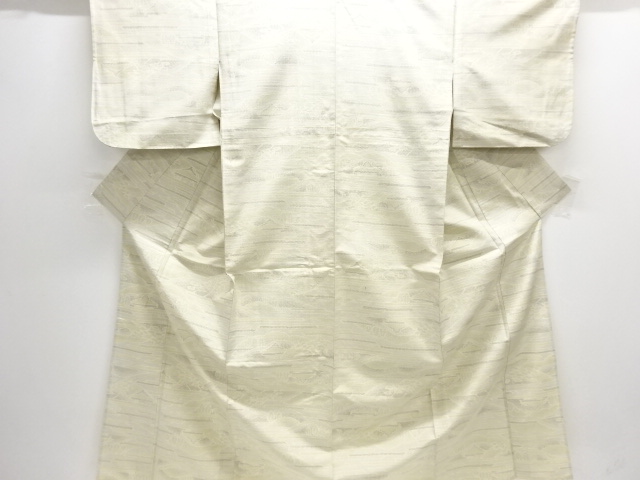 JAPANESE KIMONO / ANTIQUE HITOE KIMONO / SILK / TOKAMACHI TSUMUGI / WOVEN HOUSE